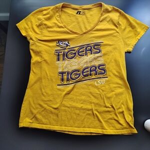 Russell Athletic Gold LSU Tigers Tee Large